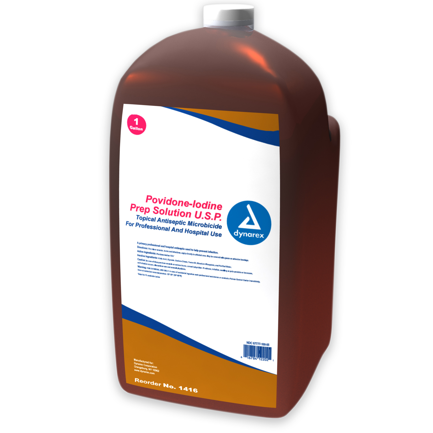 Povidone Iodine Prep Solution - Gallon DYN1416