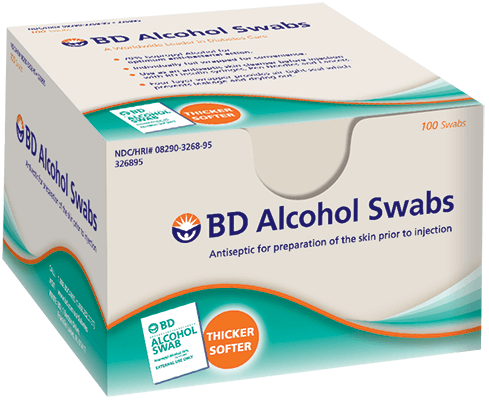 Toallitas de Alcohol BD Swabs